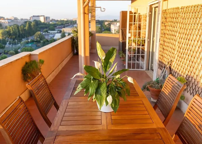 Eur-motagnola Attico 2bedr 280 Terrace View Apartment *